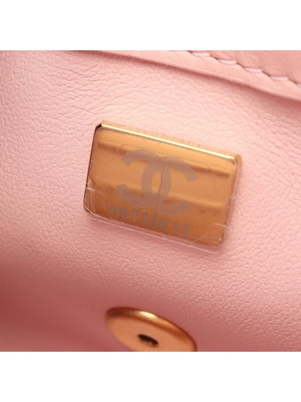 Chanel Shoulder Bag Mini Quilted Light Pink Lambskin Small Flap Chain